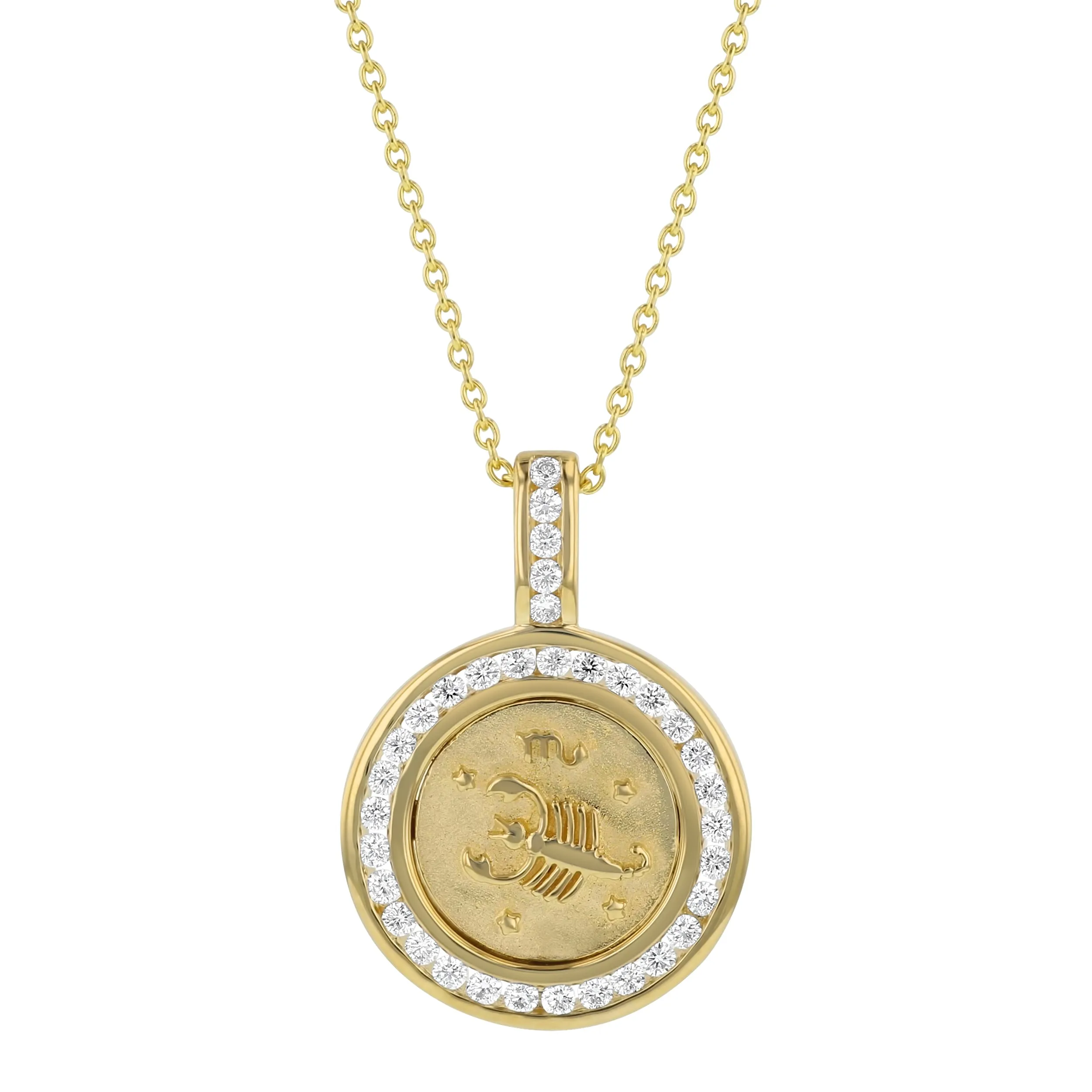 The Zodiac Diamond Pendant Necklaces