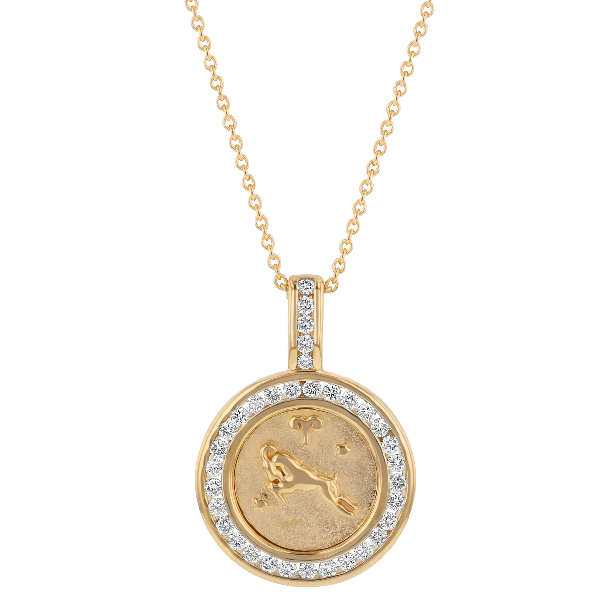 The Zodiac Diamond Pendant Necklaces