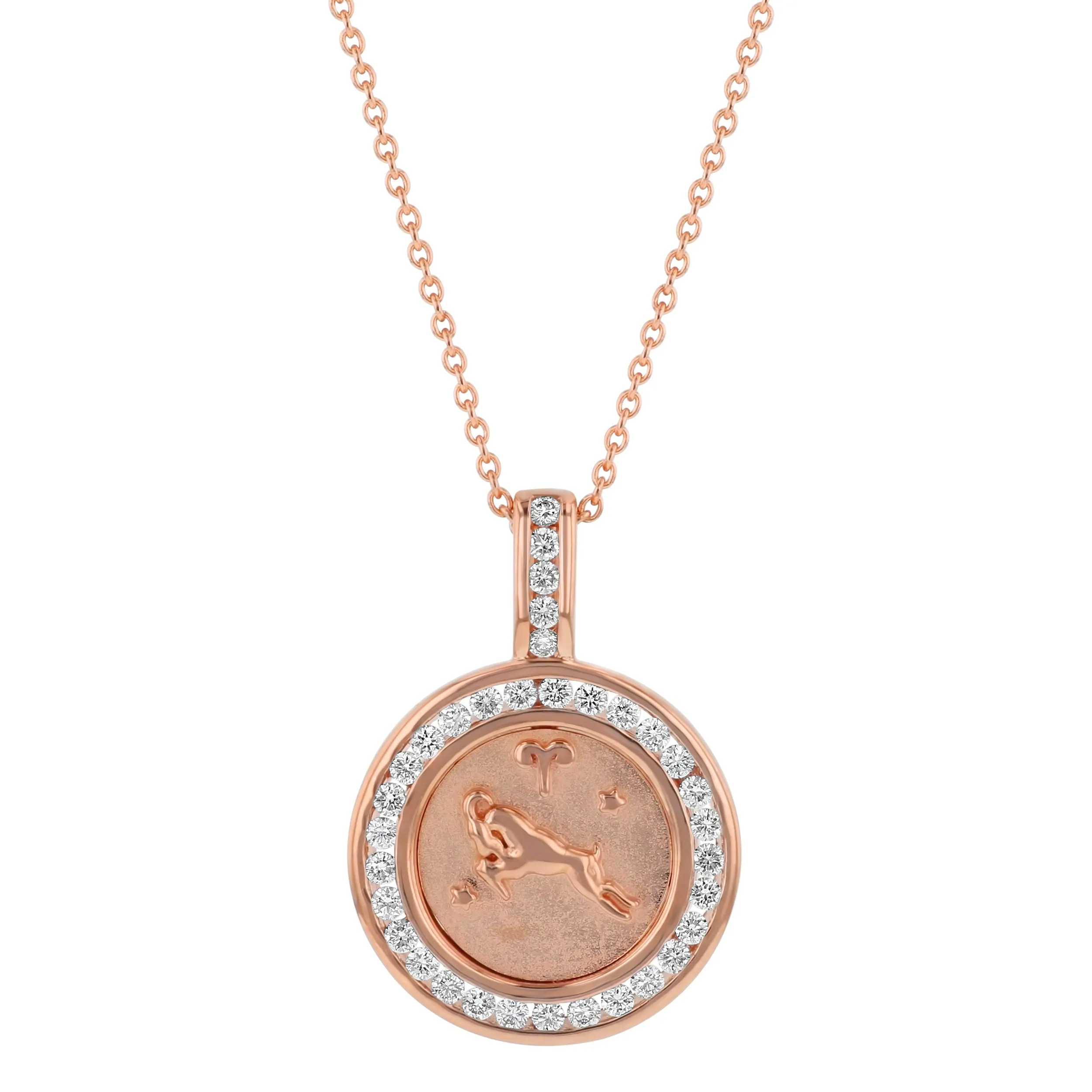 The Zodiac Diamond Pendant Necklaces