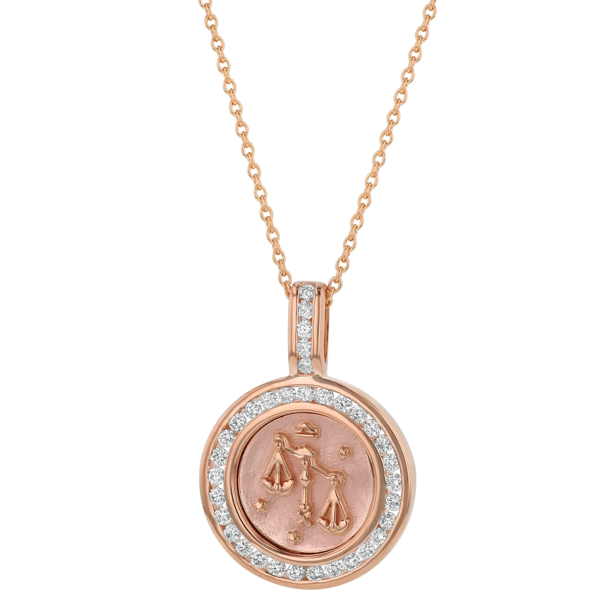 The Zodiac Diamond Pendant Necklaces