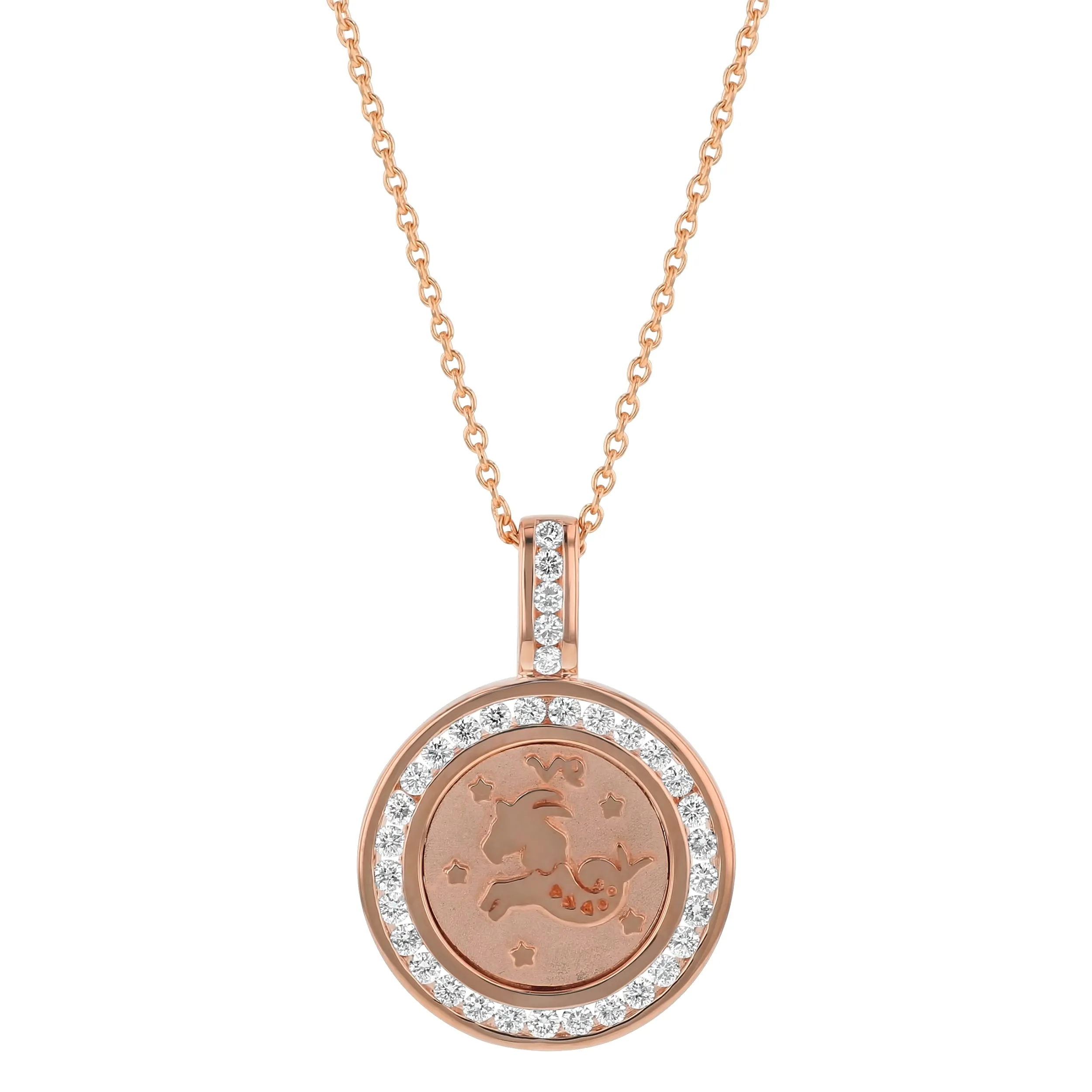 The Zodiac Diamond Pendant Necklaces