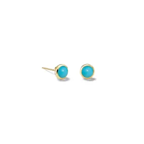 Theresa Studs Yellow Gold - Turquoise