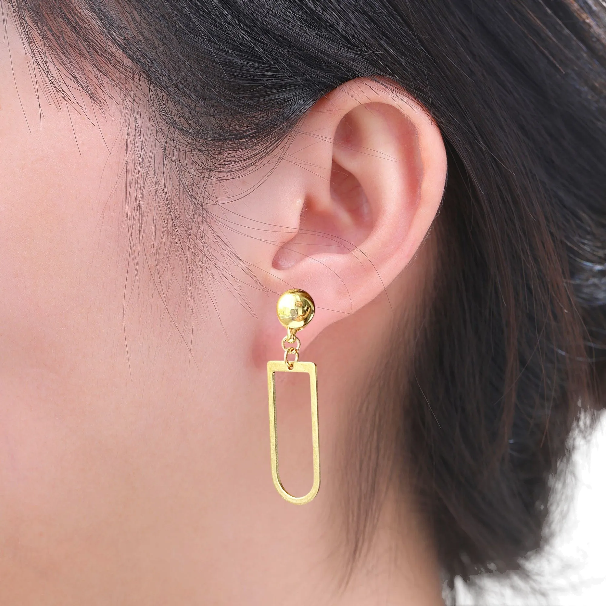 TI-GO Titanium Square Hoop  interchangeable earring