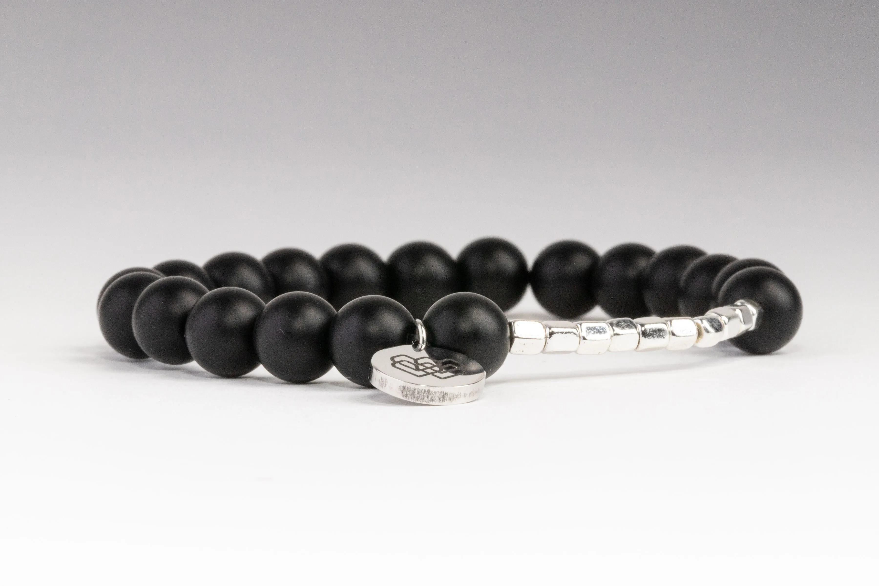 Willpower Matte Agate Beaded Bracelet