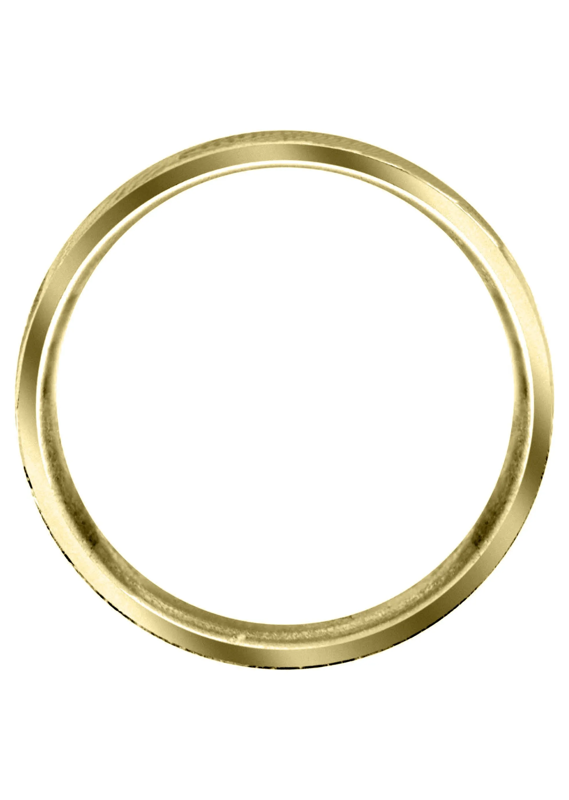 Yellow Gold Carved Simple Mens Wedding Band | Satin Finish (Matthew)